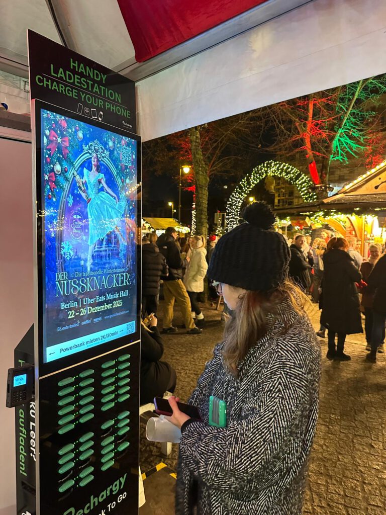 Werbung auf Weihnachtsmärkten